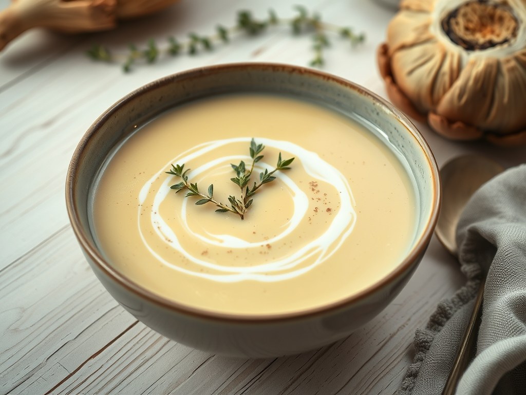 Crème van aardpeer, AI-gegenereerde illustratie