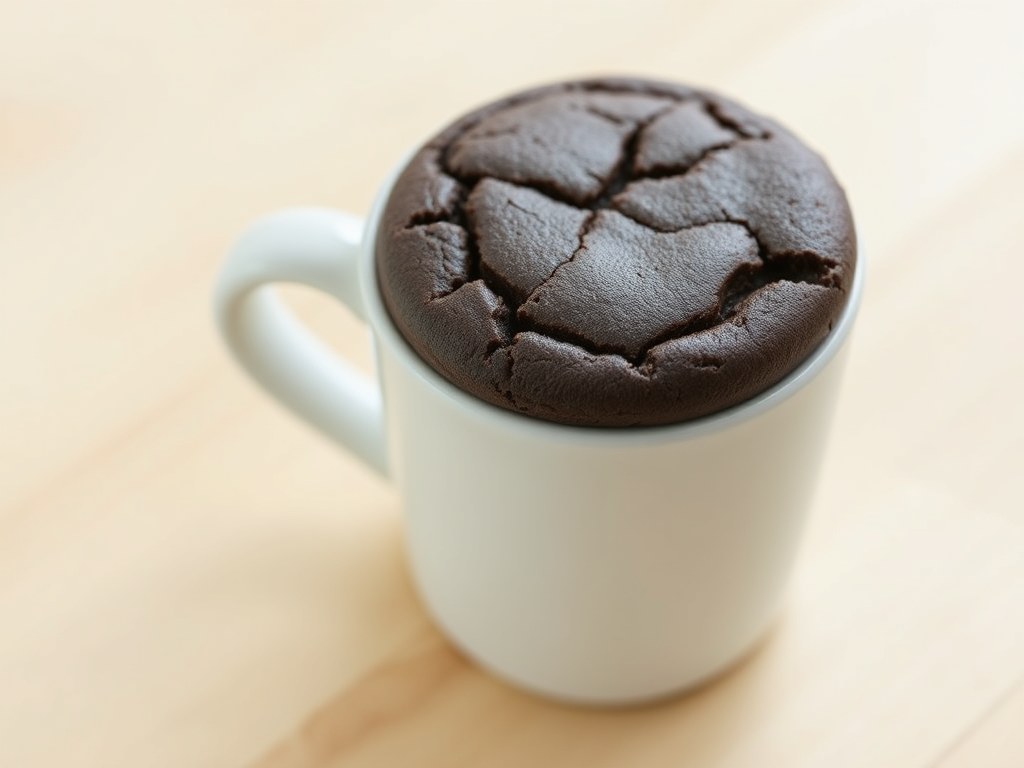 Crisiscake uit de magnetron, AI-gegenereerde illustratie
