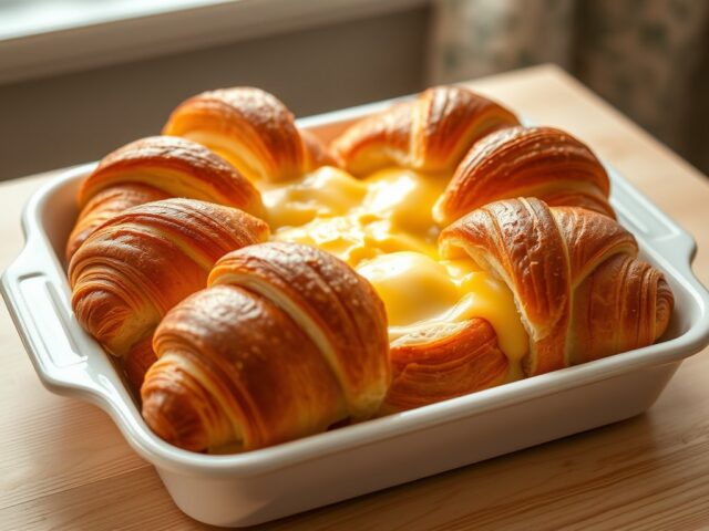 Croissant tray bake