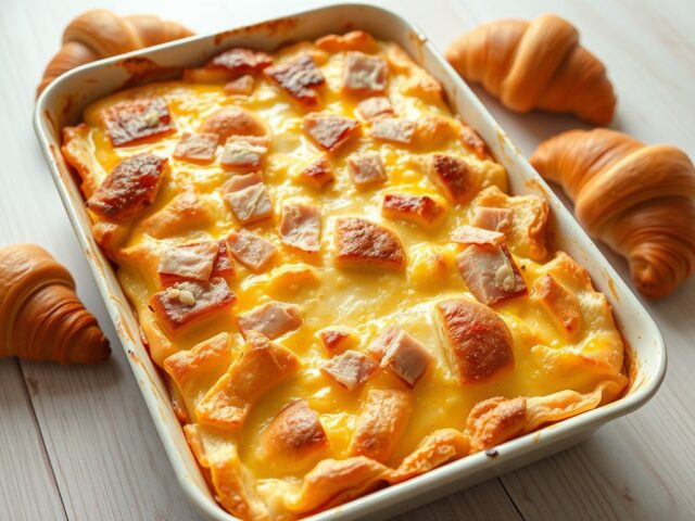 Croissant tray bake