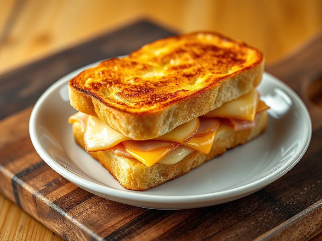 Croque-monsieur, AI-gegenereerde illustratie