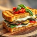 Croque-monsieur met gegrilde groenten