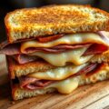 Croques met Pastrami rode uien en Passendale