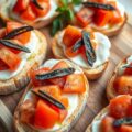 Crostini alla Napoletana (crostini met ansjovis)