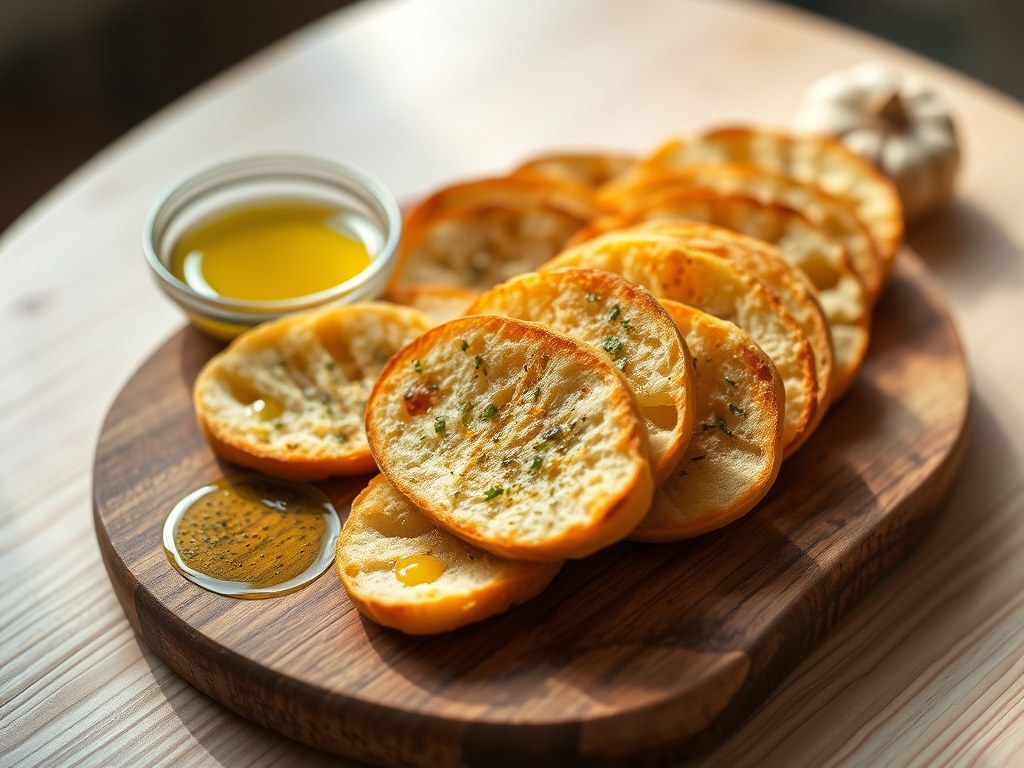 Crostini van oud stokbrood, AI-gegenereerde illustratie