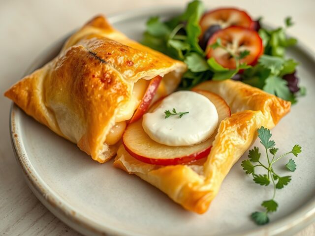 Croustillant pomme-camembert (kaas-appelkrokantje)