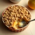 Crumble met ananas en speculaas