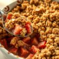 Crumble met rabarber