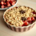 Crumble met Rabarber en Steranijs