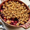 Crumble met rood fruit