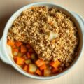 Crumble van gestoofde groenten