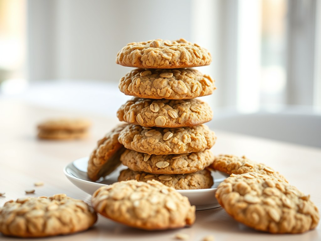 Crunchies (havermoutkoekjes), AI-gegenereerde illustratie