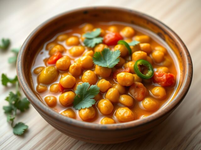 Curry met kikkererwten