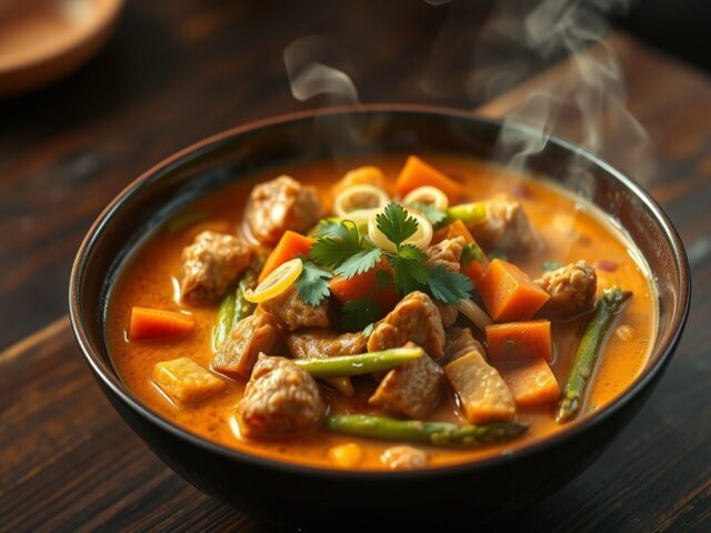 Curry met varkensvlees
