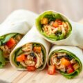 Curry-spinaziewraps met kip