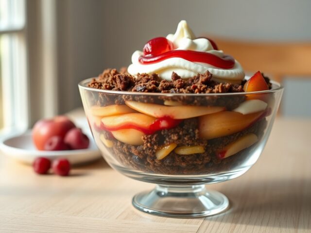 Deense appelschotel (dansk eblekage)