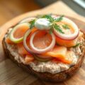 Deense sandwich met zalmpate