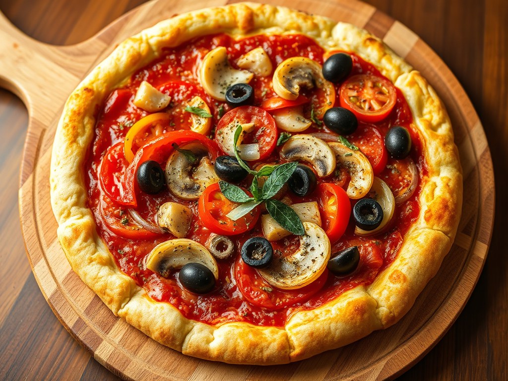 Dingdong pizza, AI-gegenereerde illustratie