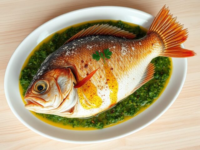 Dorade in koriandersaus