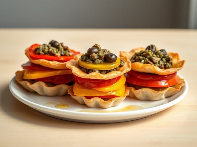 Drie groenten met tapenade