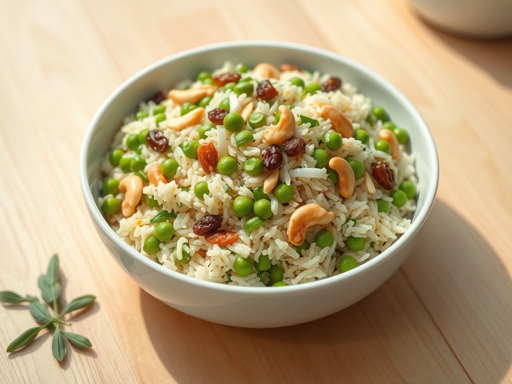 Drielse rijstsalade, AI-gegenereerde illustratie