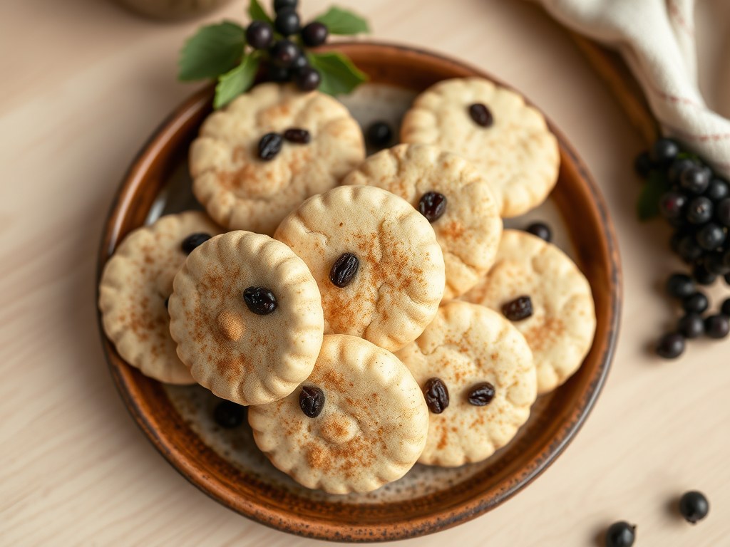 Druivenstroop Koekjes = (Pekmezli Kurabiye), AI-gegenereerde illustratie