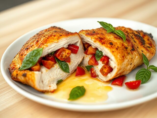Easy gevulde kipfilet