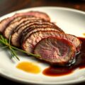 Eendenborst met balsamicosaus
