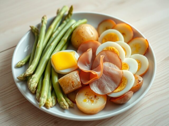 Eenvoudige aspergemaaltijd