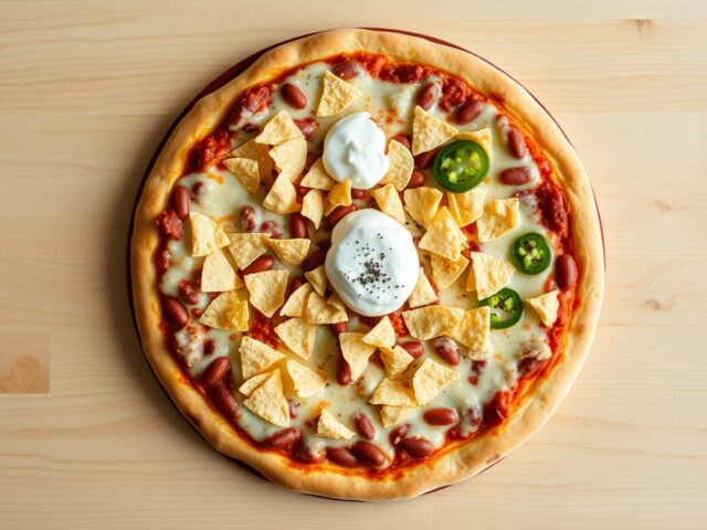 Eenvoudige chilibonenpizza