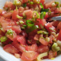 Eenvoudige tomatensalade