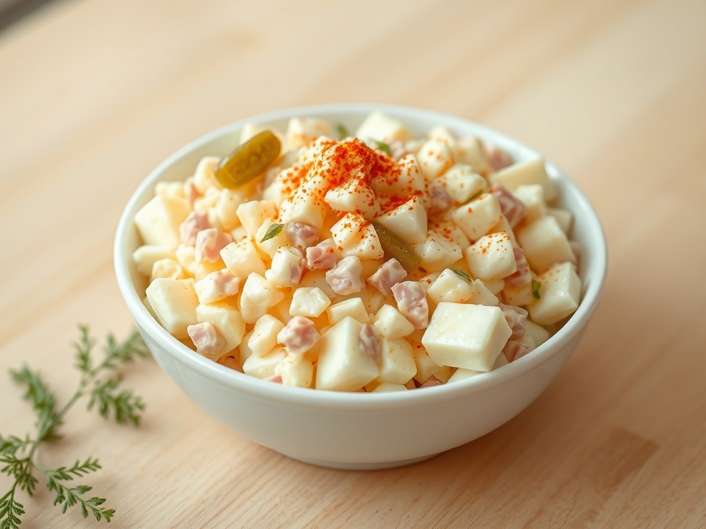 Eiersalade, AI-gegenereerde illustratie