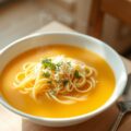 Eiersoep met pasta