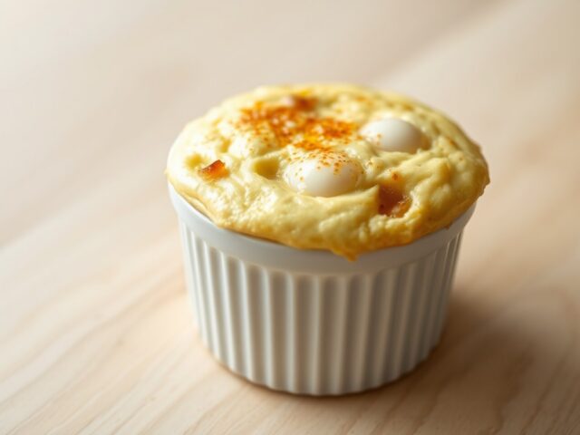 Eiersoufflé uit de oven