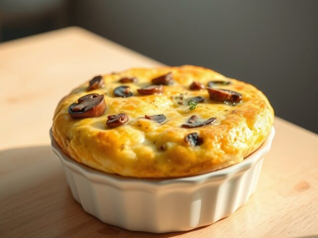 Eiersouffle uit de oven