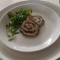 Eirol met spinazie en gerookte zalm