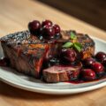 Entrecote met grand prestige kersensaus