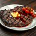 Entrecote met sjalottenboter en wijnjus