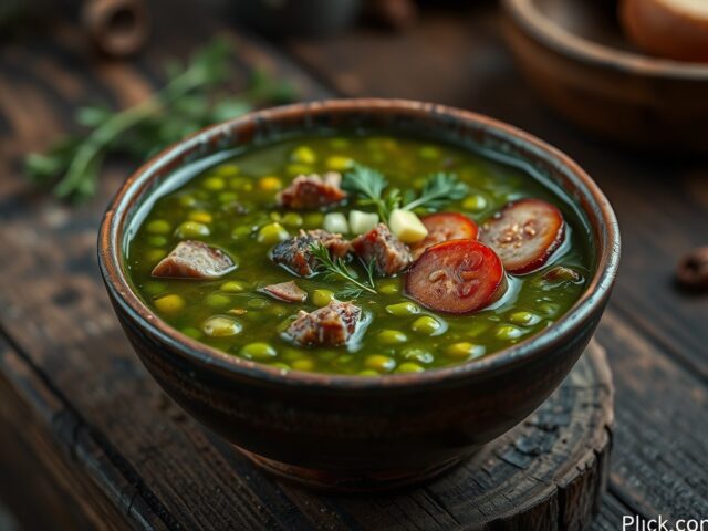 Erwtensoep met chorizo worst