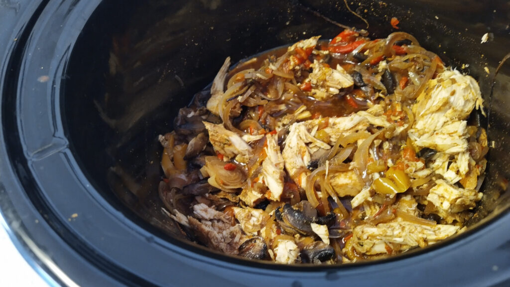 Fajita maar dan uit de slowcooker