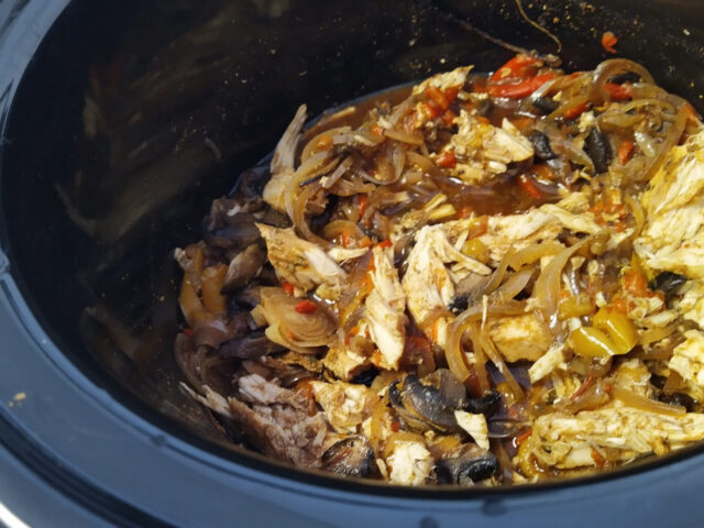 Fajita maar dan uit de slowcooker