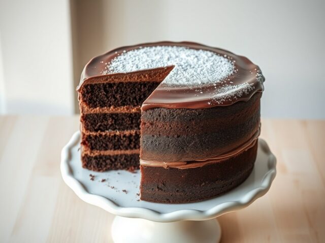 Familie chocoladetaart