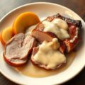 Fazantenborst met appeltjes en calvadossaus