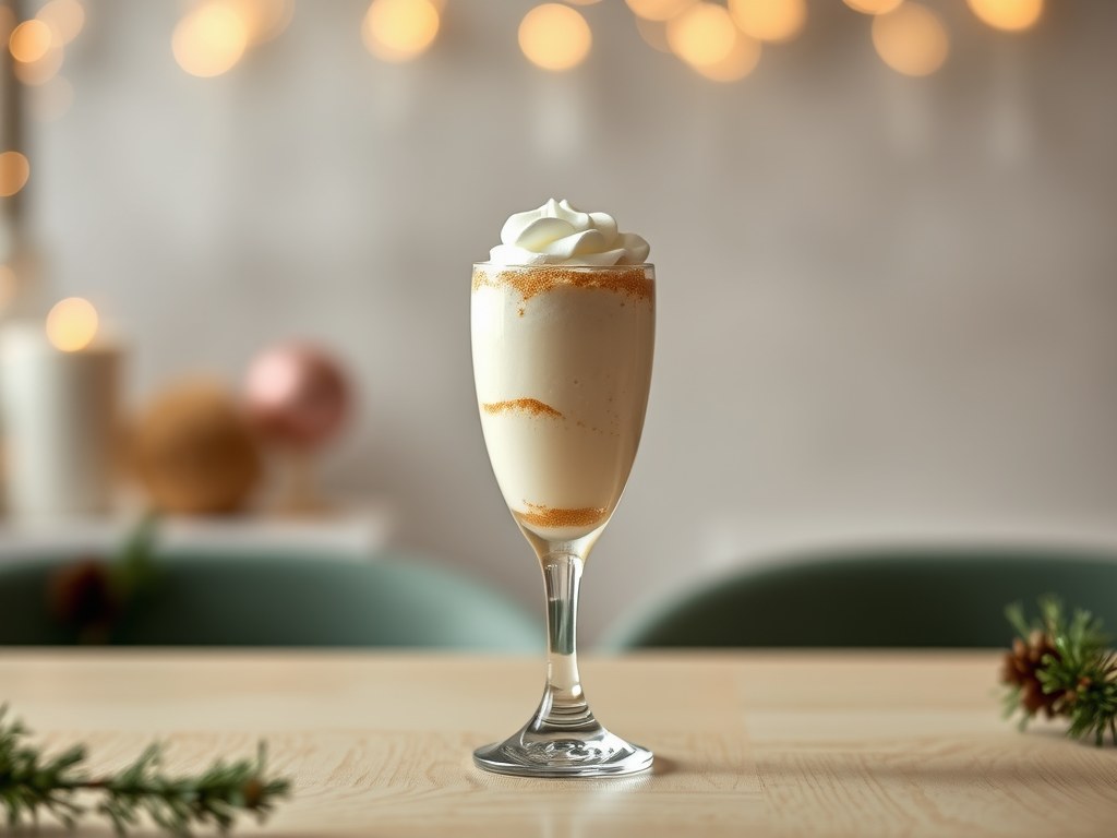 Feestelijk Fonkelwijn dessert, AI-gegenereerde illustratie