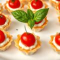 Filodeegbakje met Boursin en basilicum