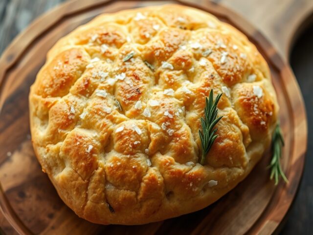 Foccacia met rozemarijn