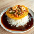 Foe Yong Hai met rijst en saus