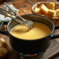 Fondue uit de Savoie met drie soorten kaas