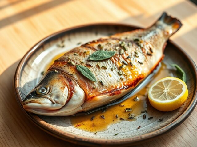 Forel, op Toscaanse Wijze Gegrilld