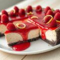 Frambozen-limoen cheesecake